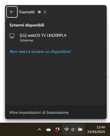 Duplicazione schermo Windows